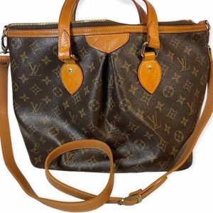 Louis Vuitton Monogram Palermo PM Shoulder Tote Bag Authentic with certificate